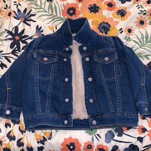 Toddler Girls Gymboree Size 2T Jegging / Faux Fur Jean Jacket
